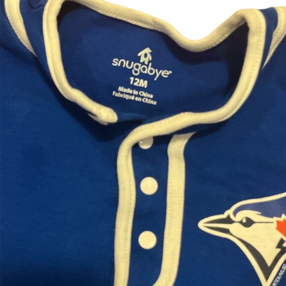 SNUGABYE Toronto Blue Jays Infant One Piece Shorts Size 12 Months MLB **READ - Picture 5 of 5